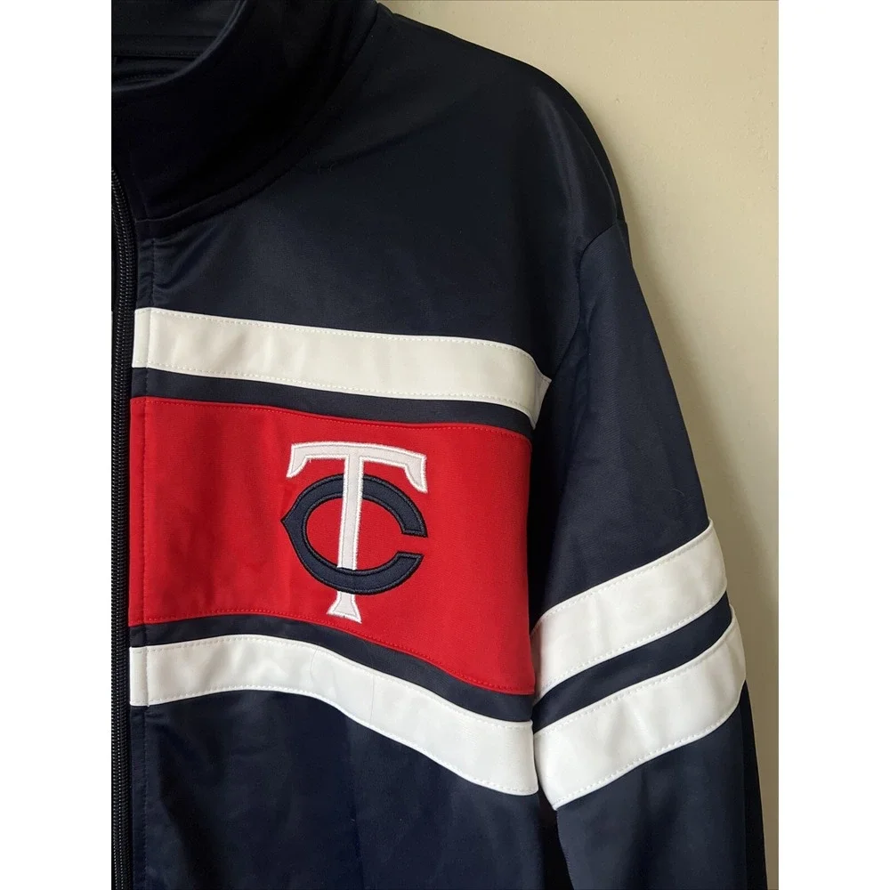 Men's Minnesota Twins G-III Sports by Carl Banks Full-Zip Track Jacket Size XL